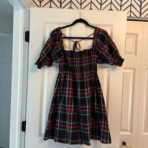 Hill House Athena Nap Dress - Tartan Plaid. Size M.